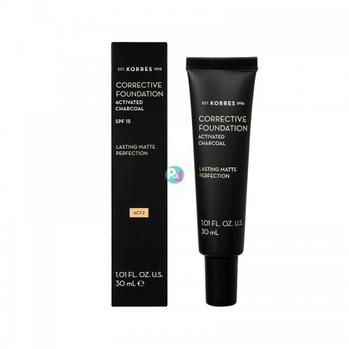 Korres Corrective Foundation Activated Charcoal SPF15 30ml